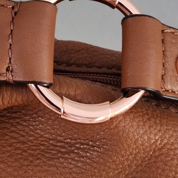 Vintage Michael Kors Fulton Brown Leather Tote Bag - Picture 10 of 16